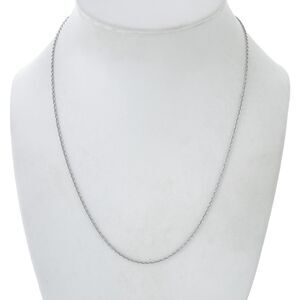 Vintage TGGO Sterling Silver 925 Cable Chain Necklace 16"-18"